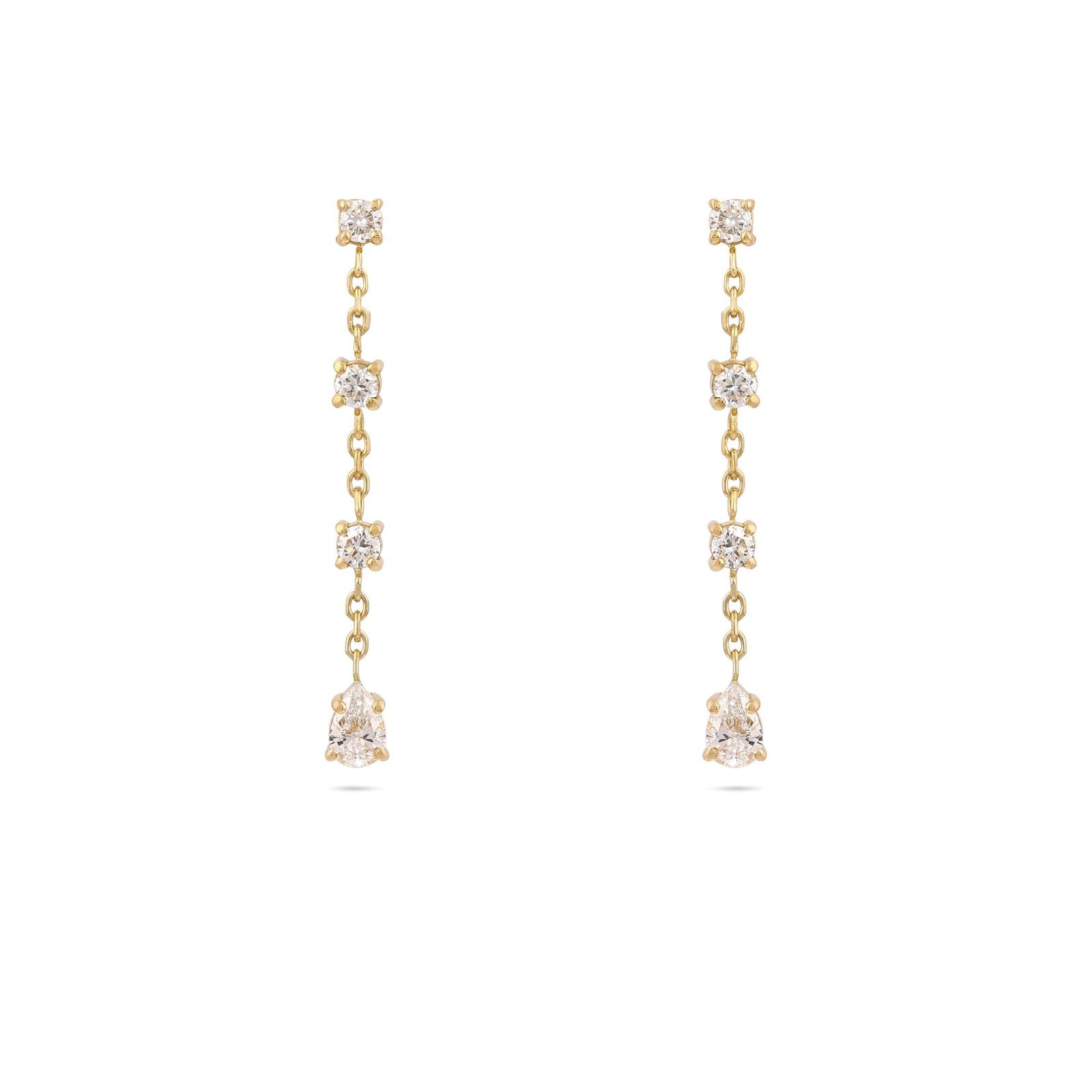 Gaia Diamond Drop Earrings