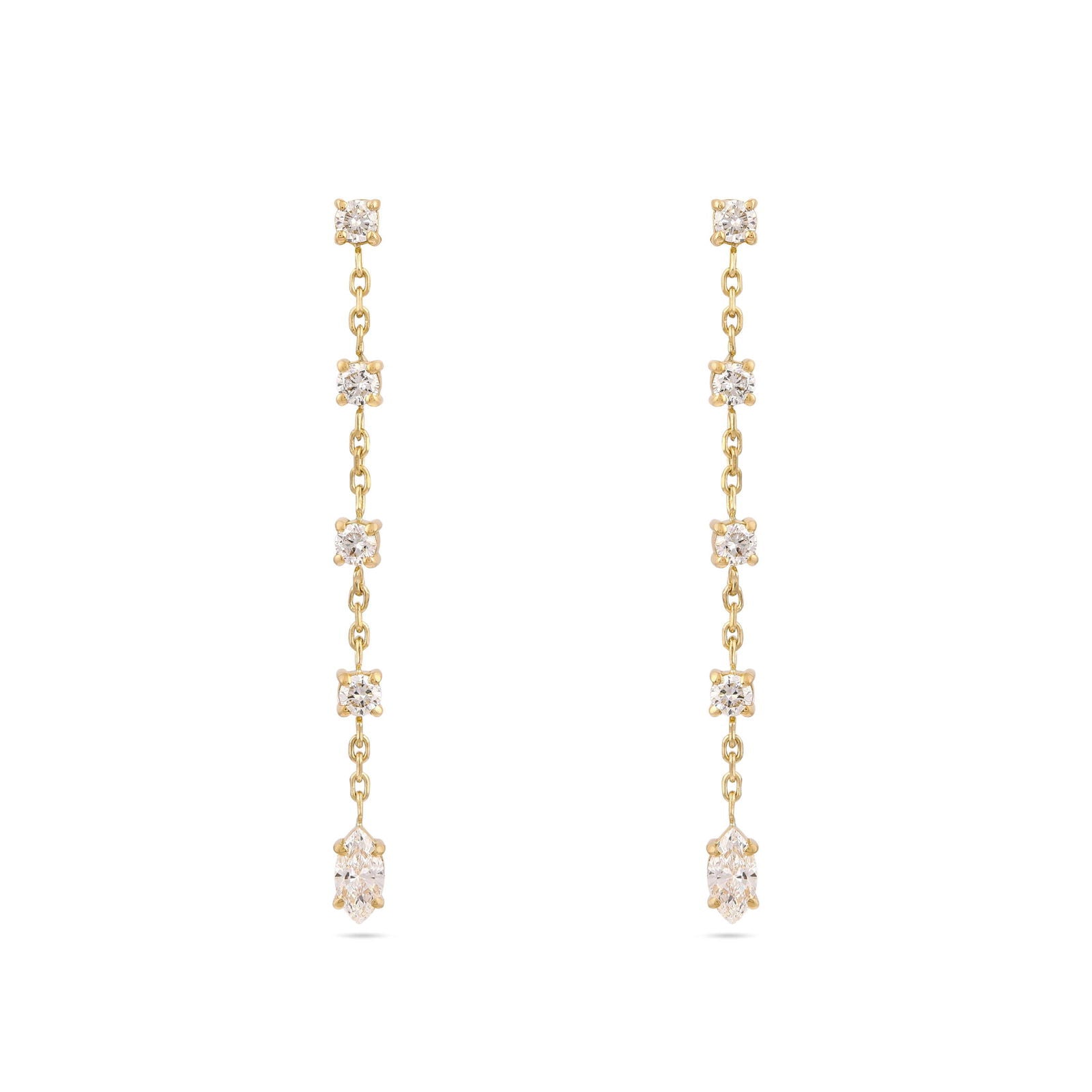 Gaia Diamond Drop Earrings