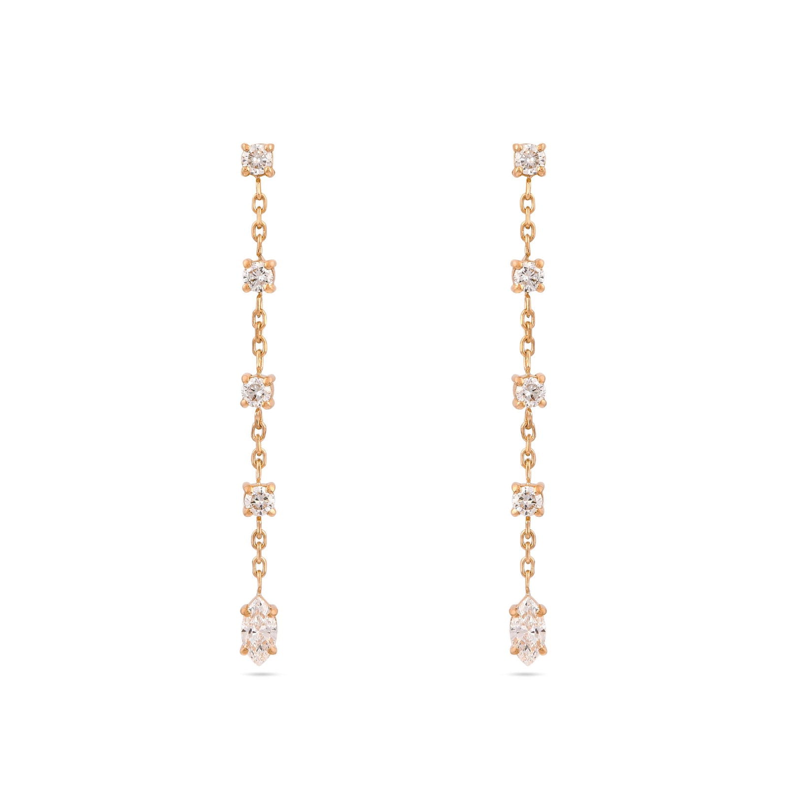 Gaia Diamond Drop Earrings