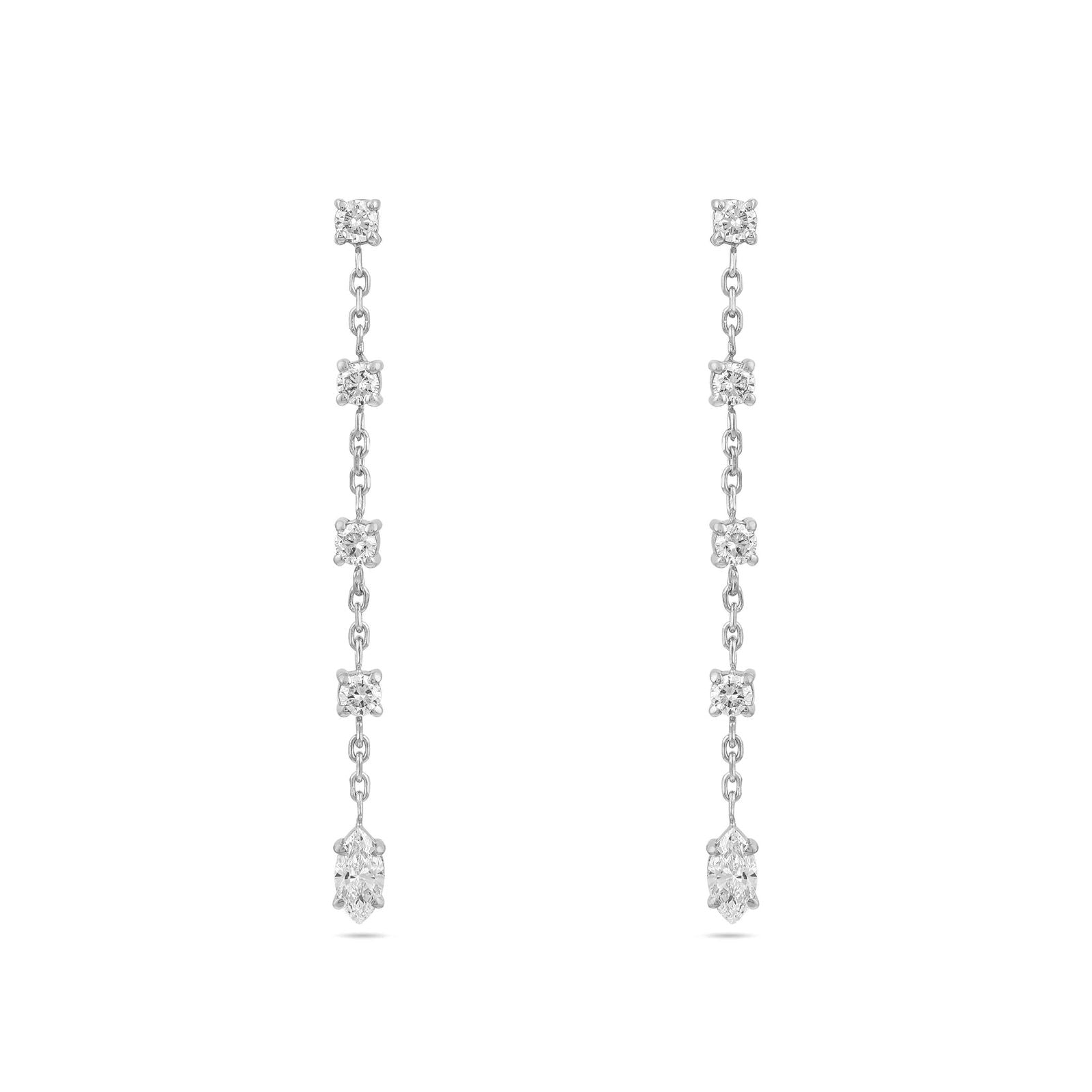 Gaia Diamond Drop Earrings