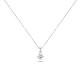 Round Brilliant Solitaire Necklace (Certified)