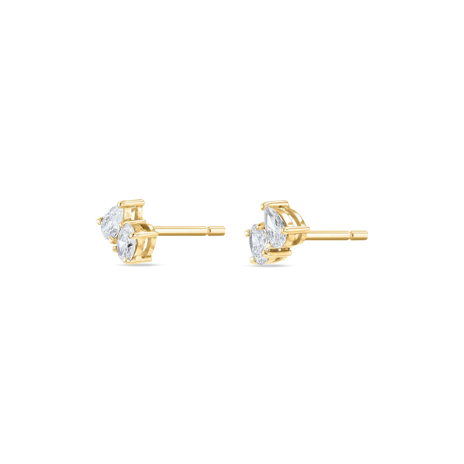 Toi Et Moi Diamond Earrings (Oval & Pear)