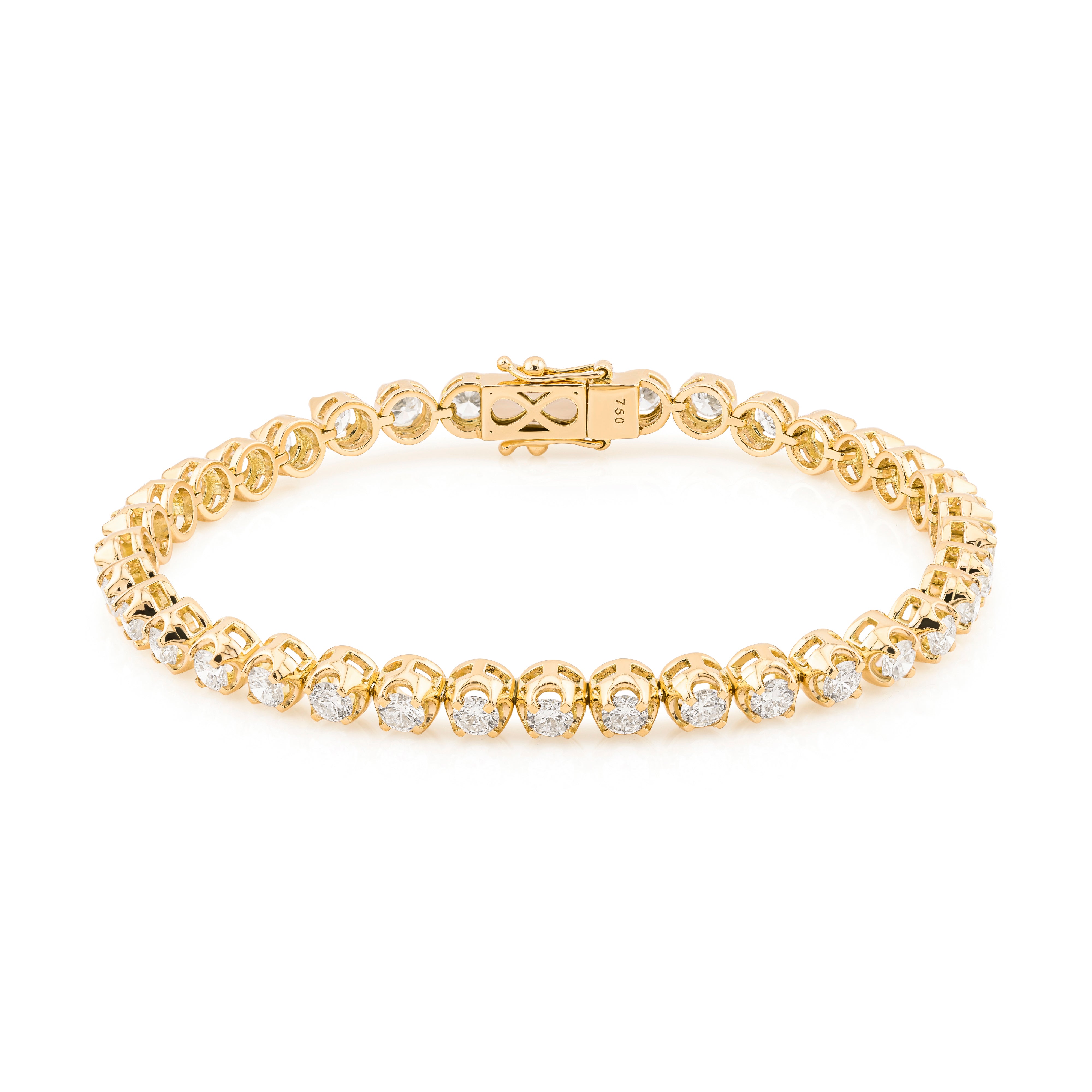 Buttercup Round Brilliant Tennis Bracelet