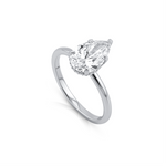 Eterna Pear Shape Diamond Engagement Ring