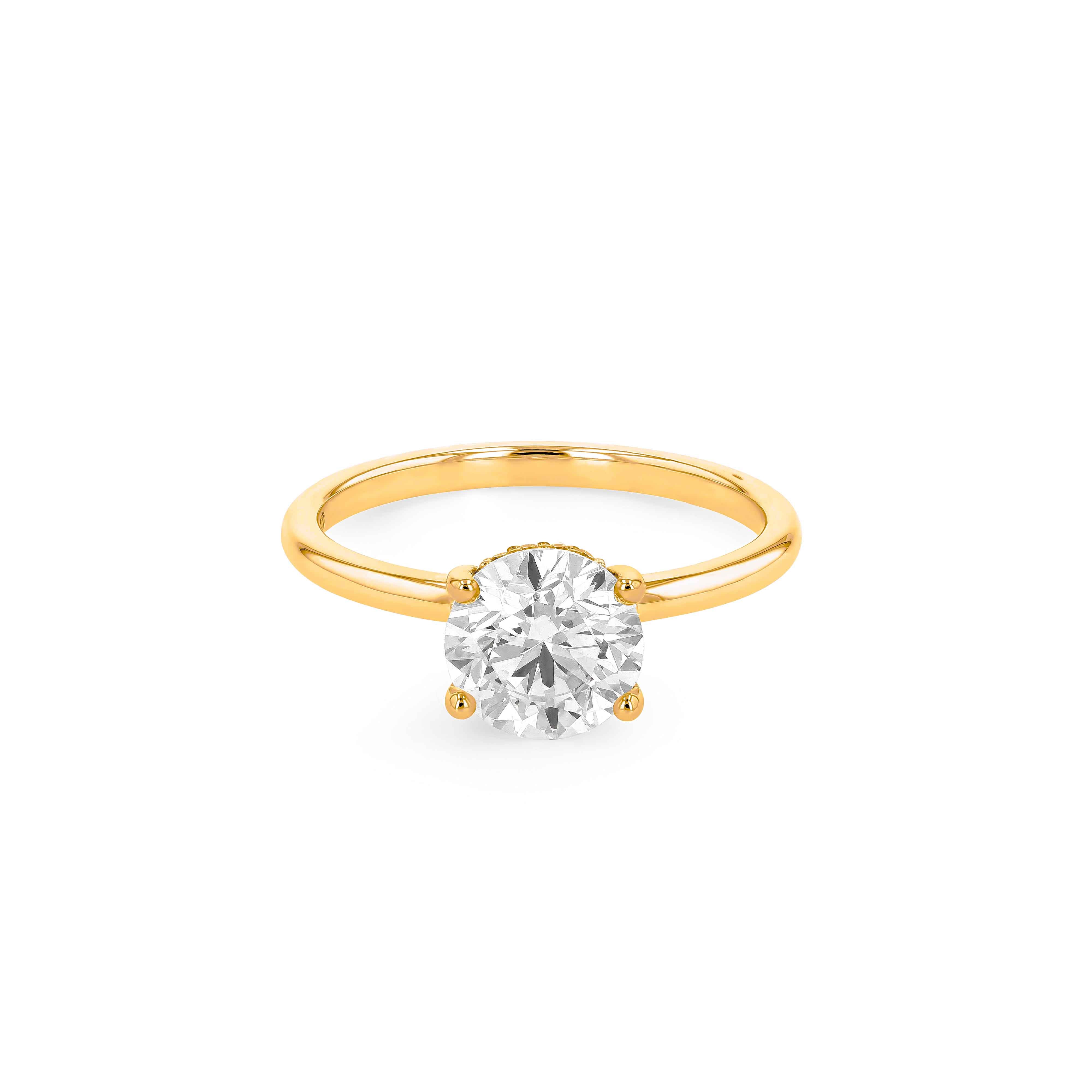 Eterna Classic Solitaire Diamond Engagement Ring