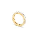 Oval Eternity Diamond Ring - Lab Grown Diamonds - 18K Gold