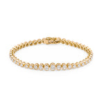 Oval & Round Lab Diamond Tennis Bracelet (Certified)