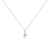 Round Brilliant Solitaire Necklace (Certified)