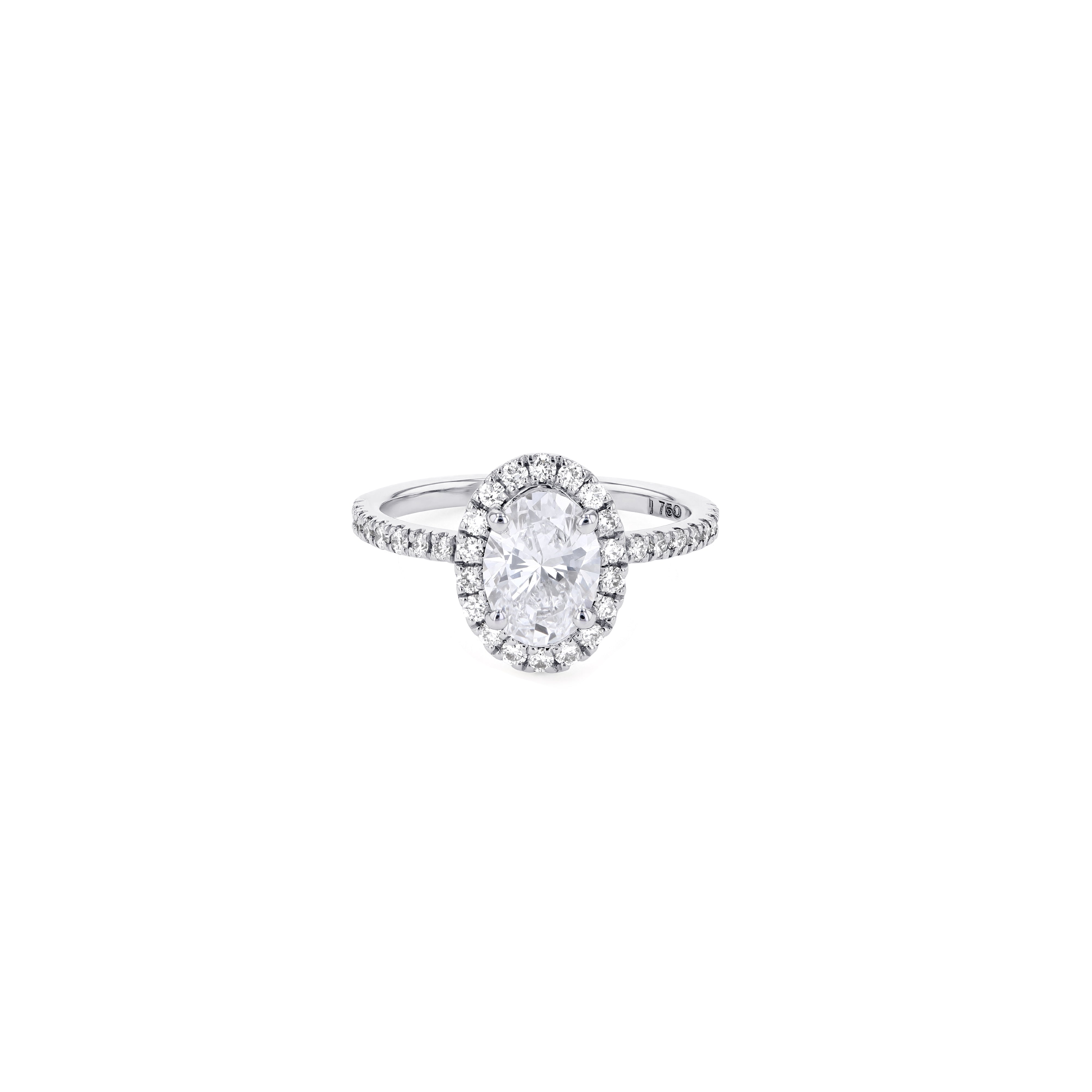 Solstice Classic Halo Diamond Ring