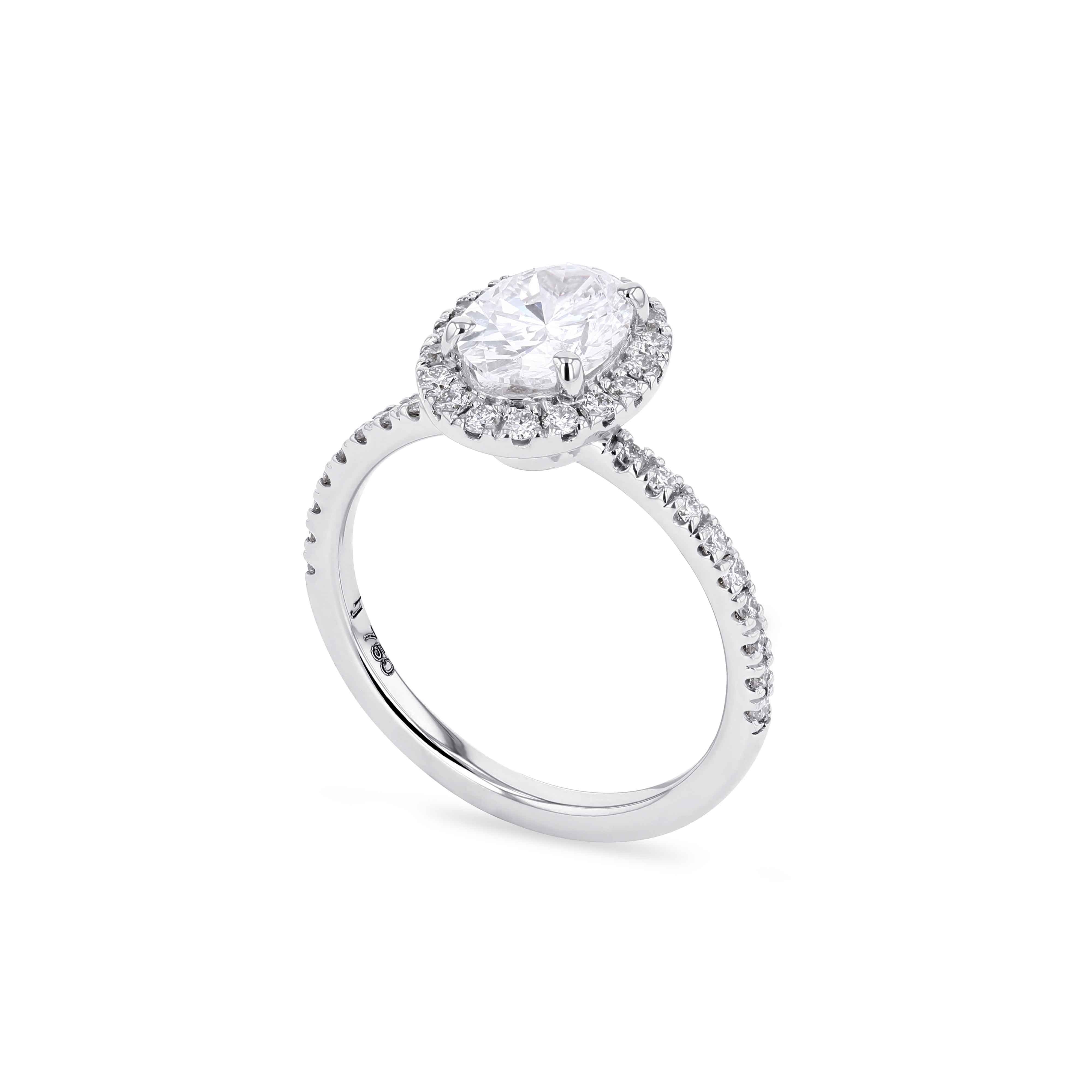 Solstice Classic Halo Diamond Ring