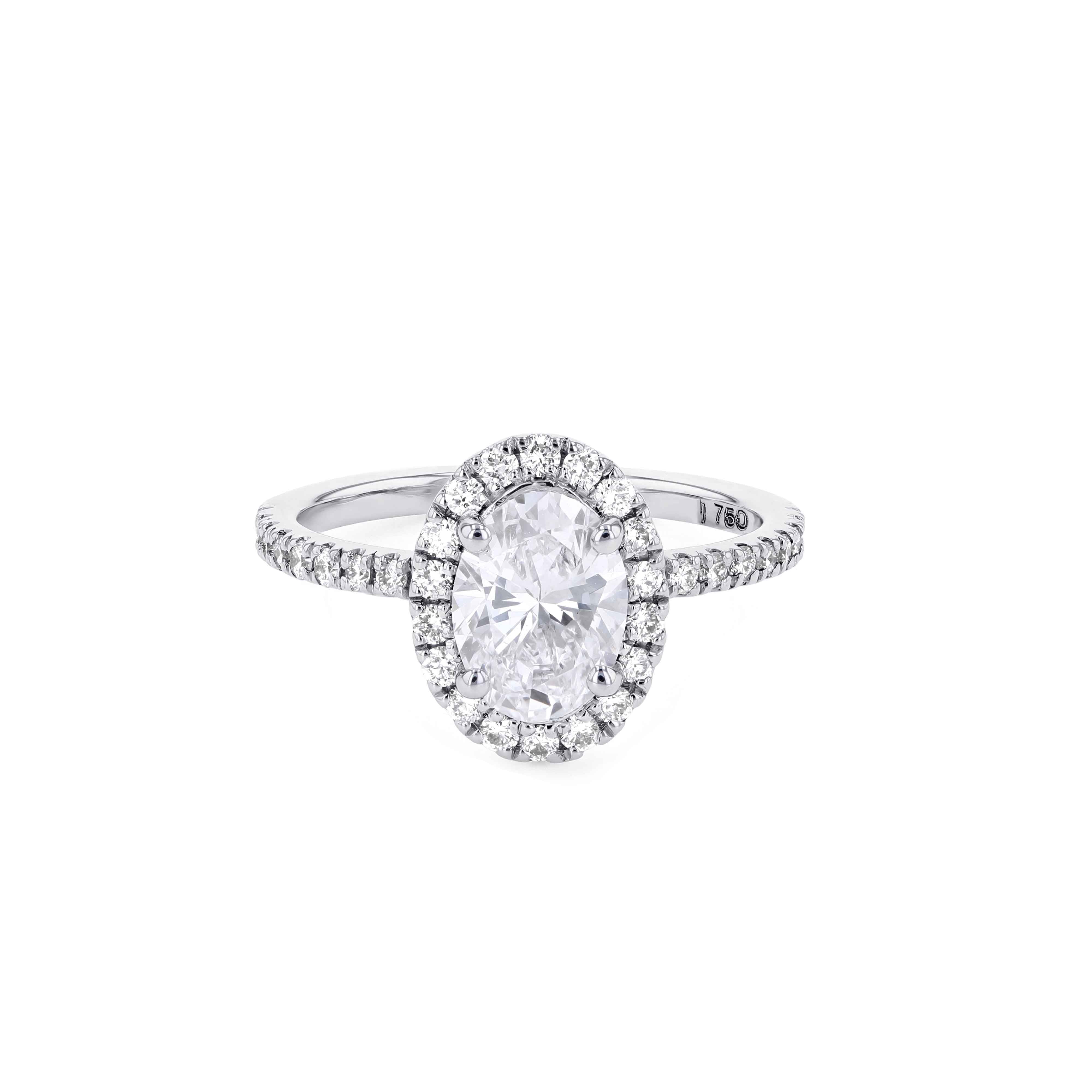 Solstice Classic Halo Diamond Ring