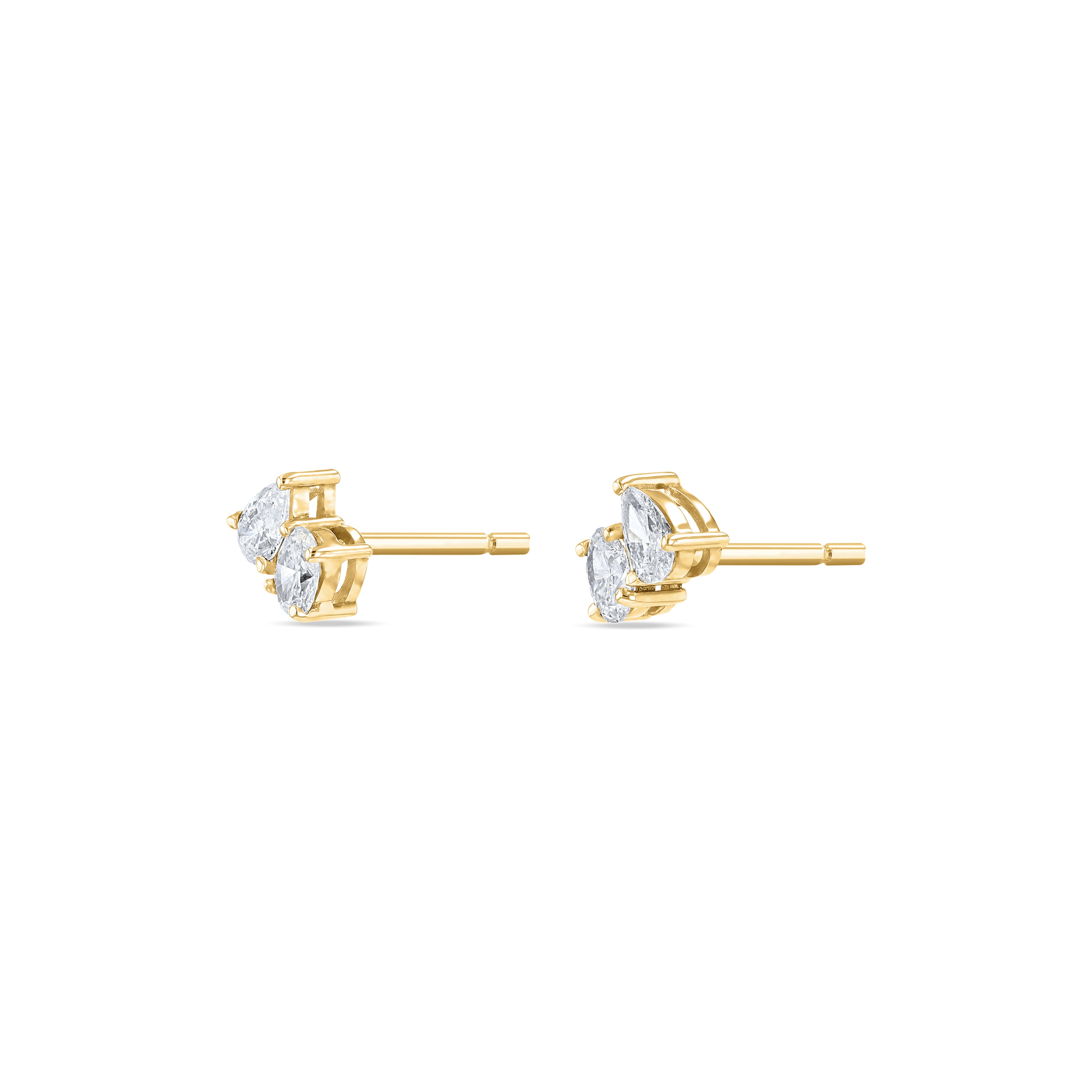 Toi Et Moi Diamond Earrings (Oval & Pear)