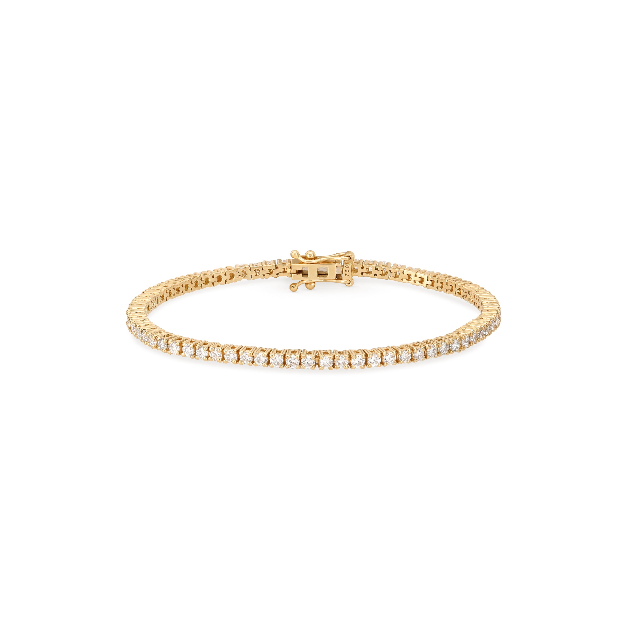 Diamond Tennis Bracelet in Yellow Gold