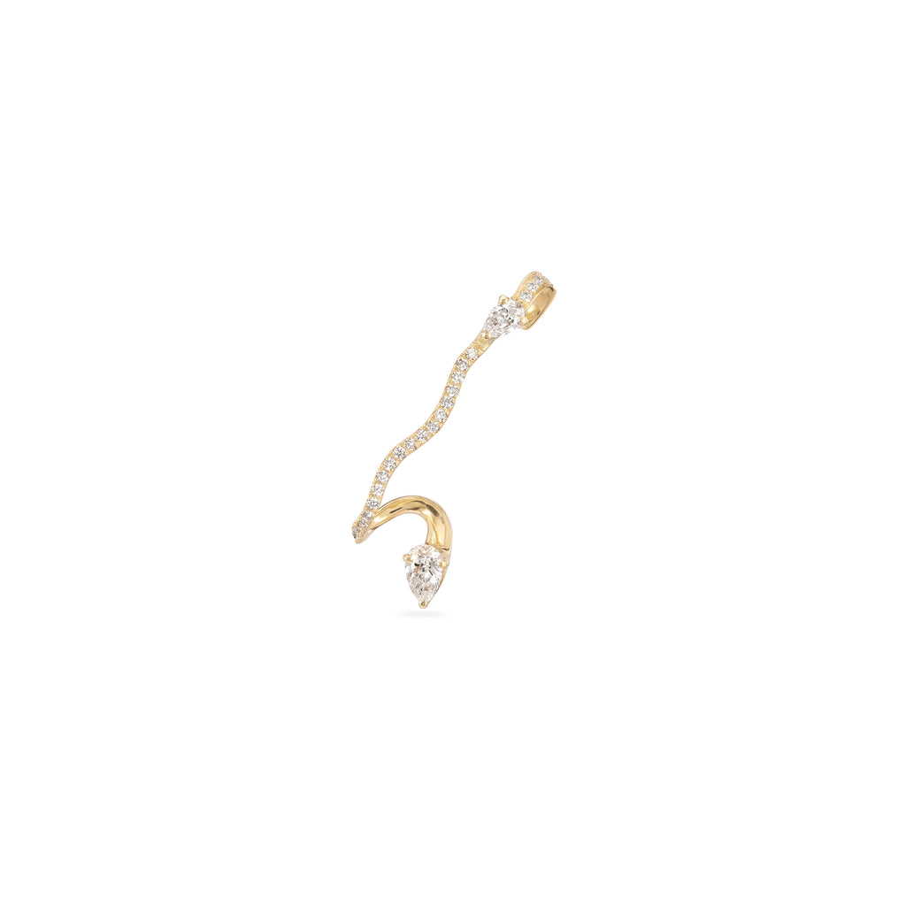 Diamond Dune Ear Climber (Single) – FYNE Jewellery