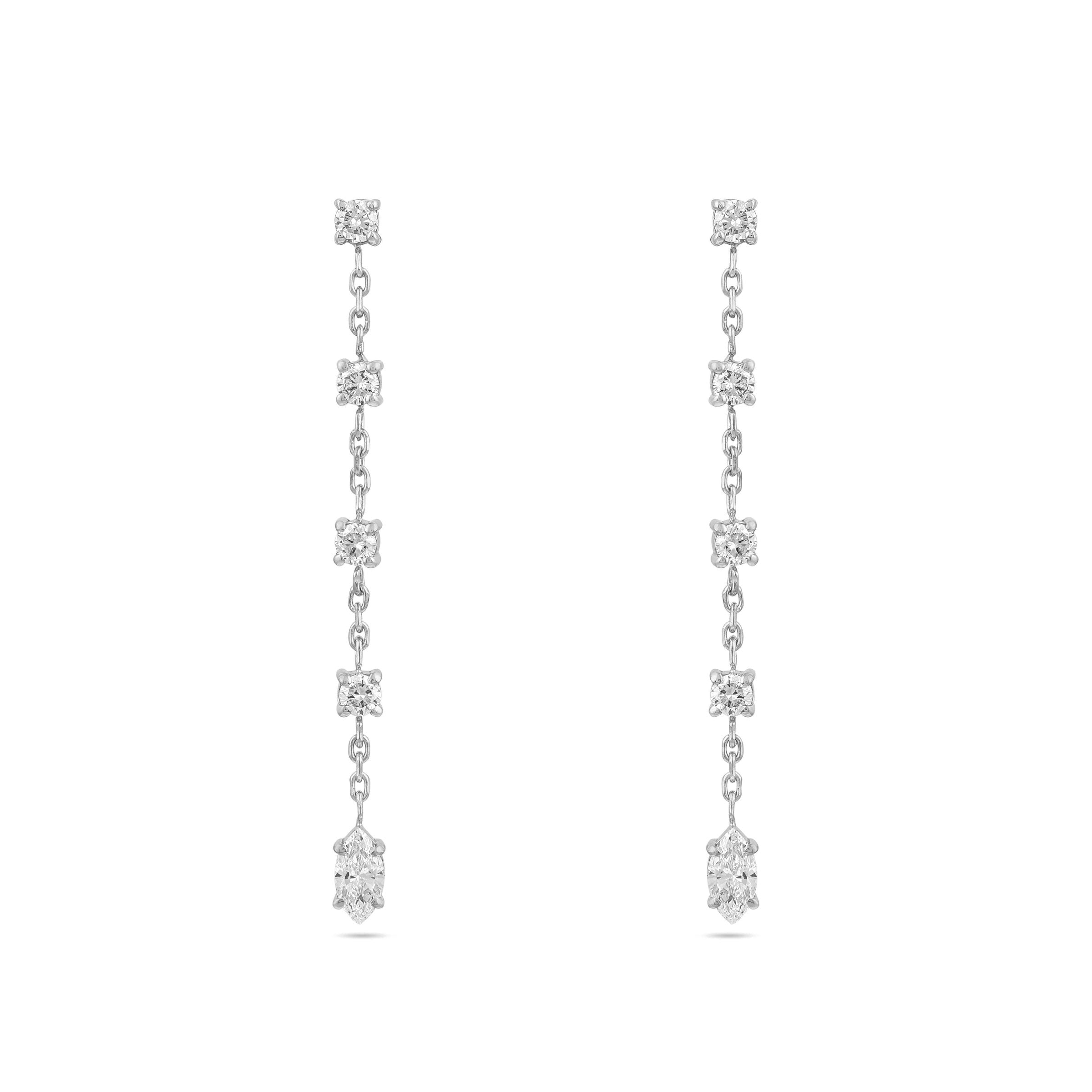 Gaia Diamond Drop Earrings