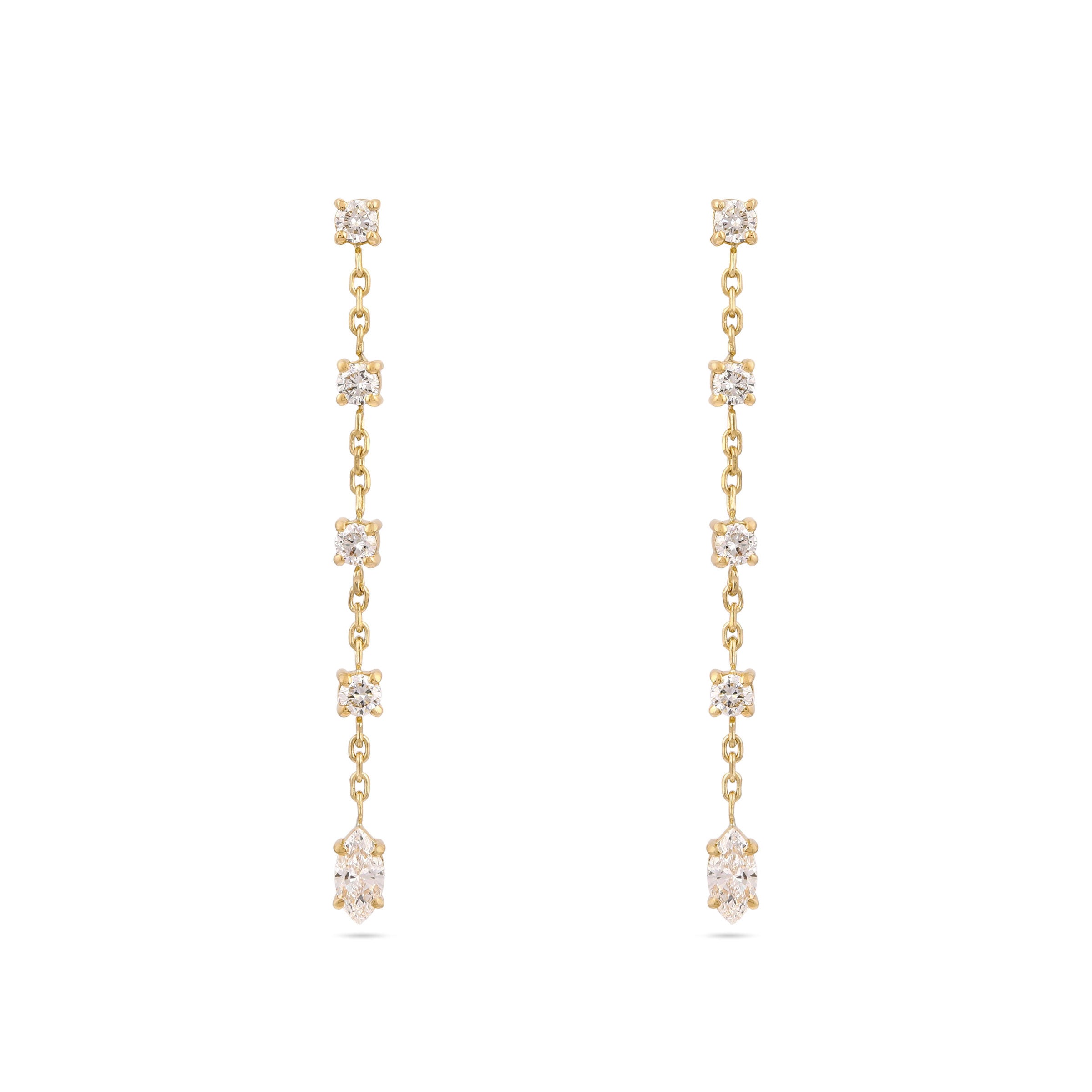 Gaia Diamond Drop Earrings