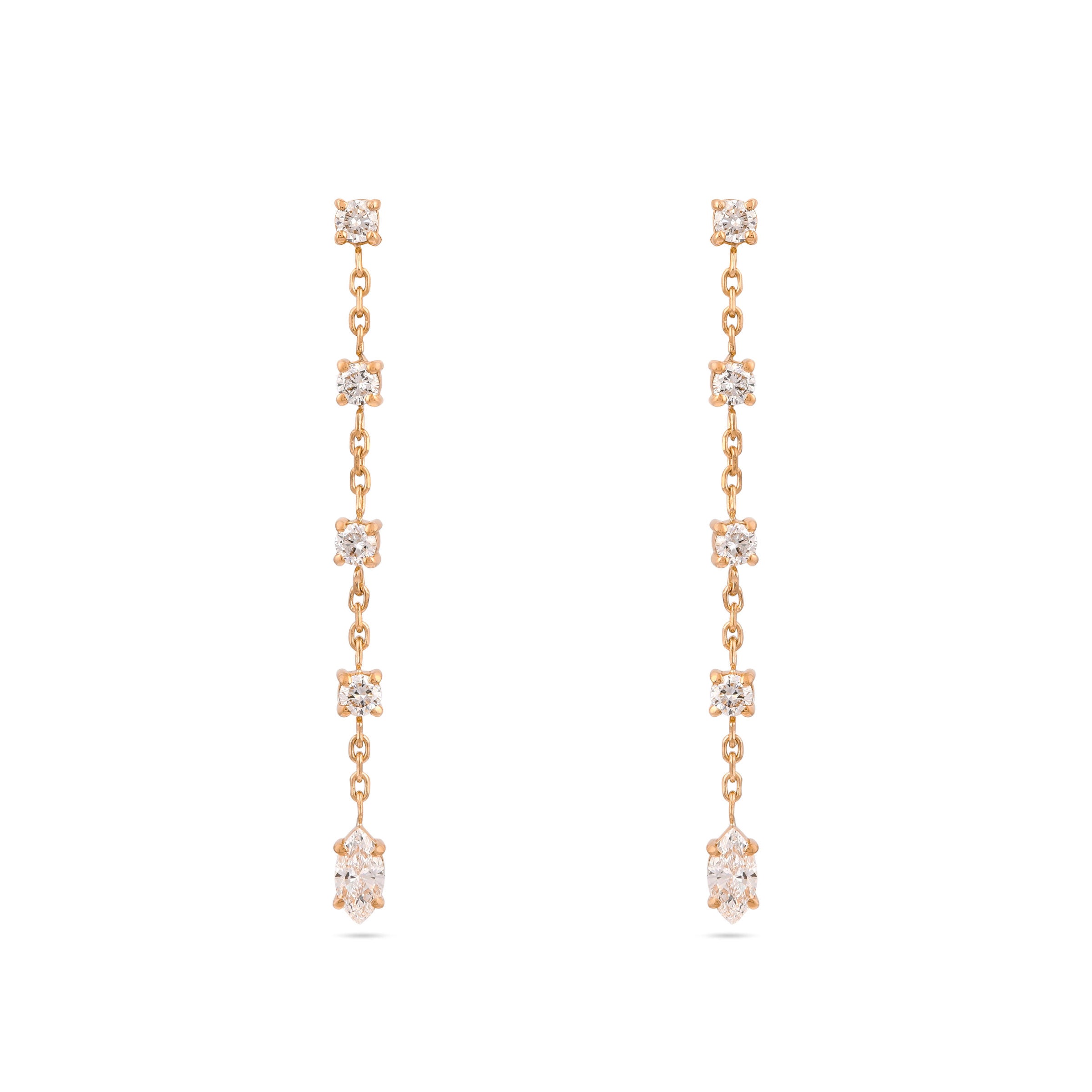 Gaia Diamond Drop Earrings