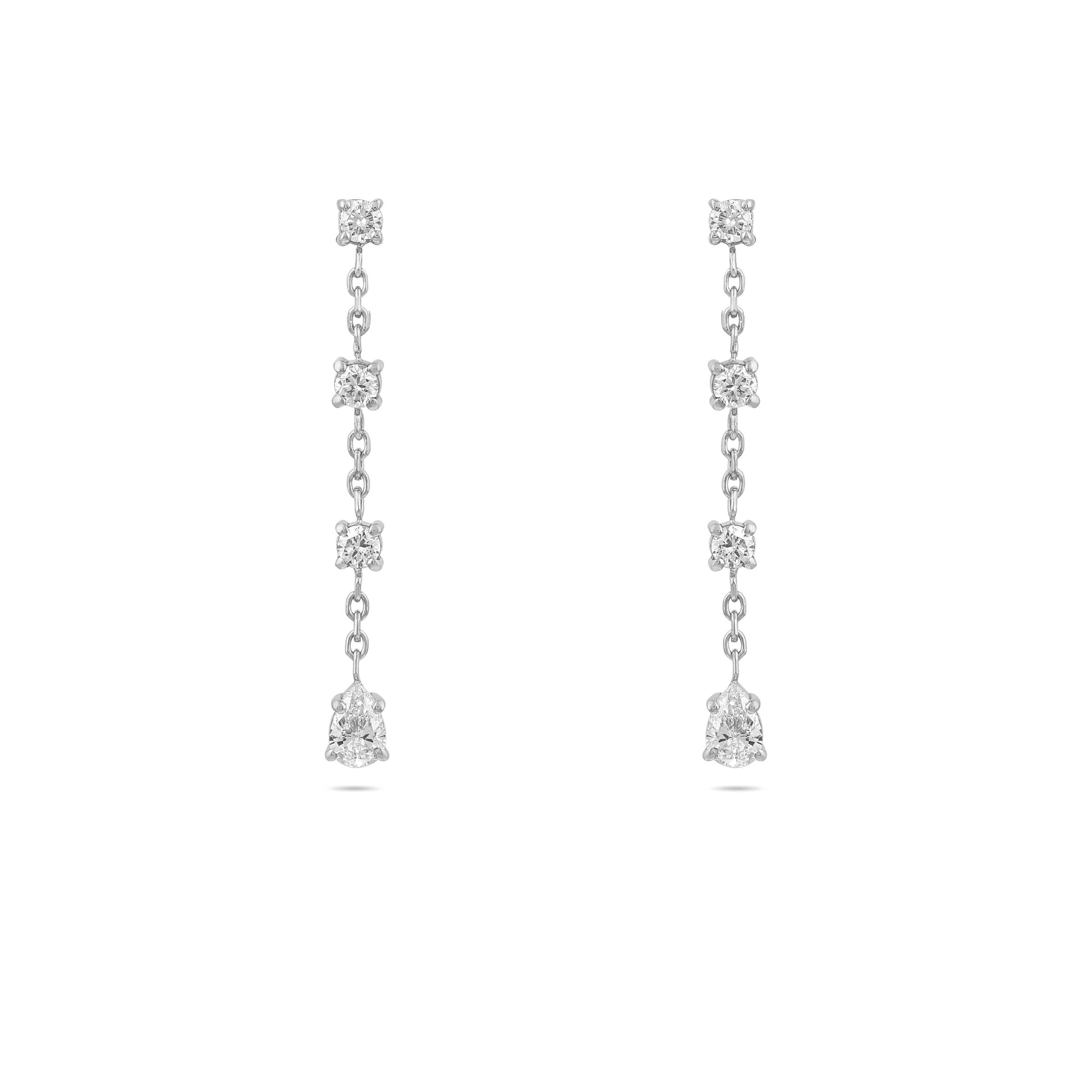 Gaia Diamond Drop Earrings