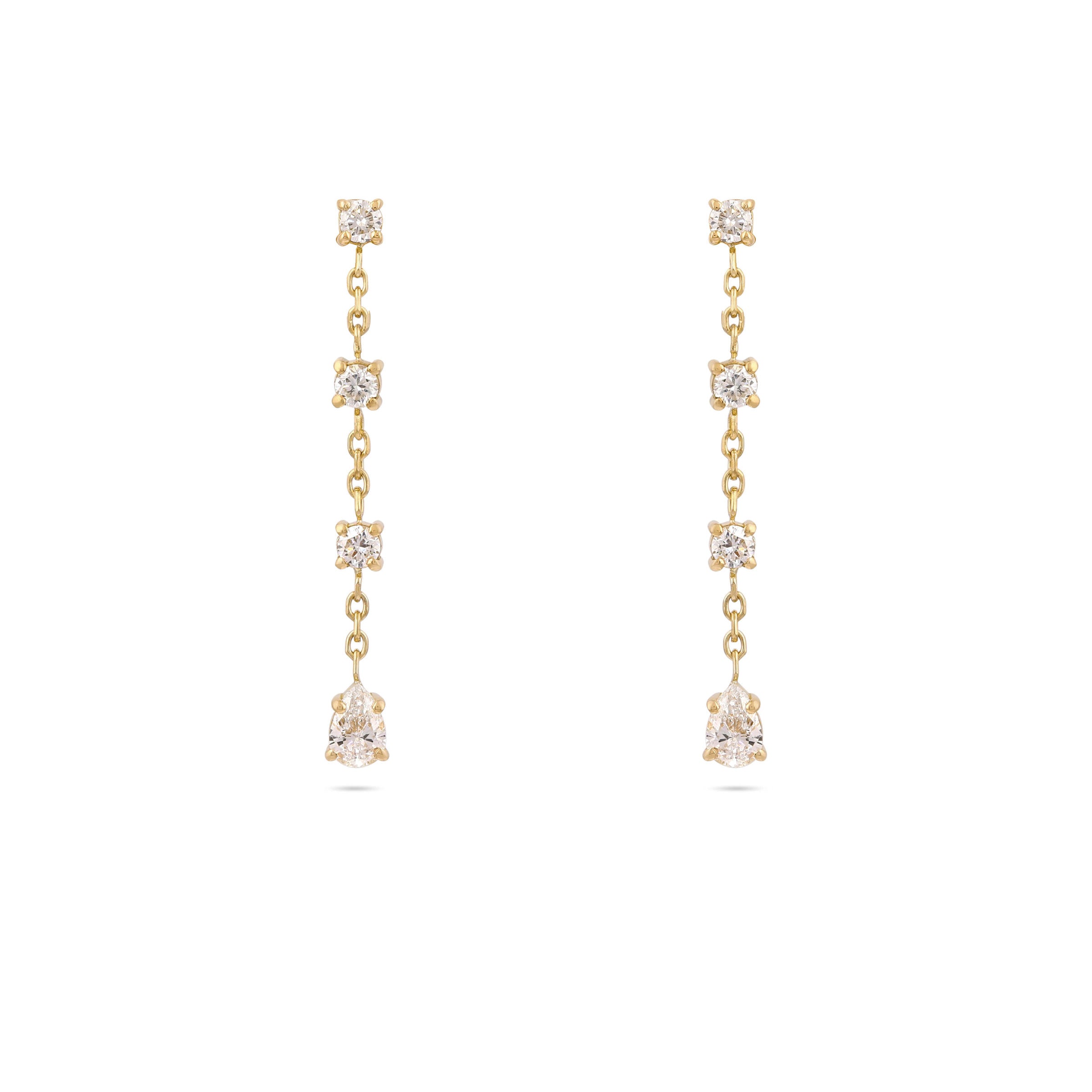 Gaia Diamond Drop Earrings