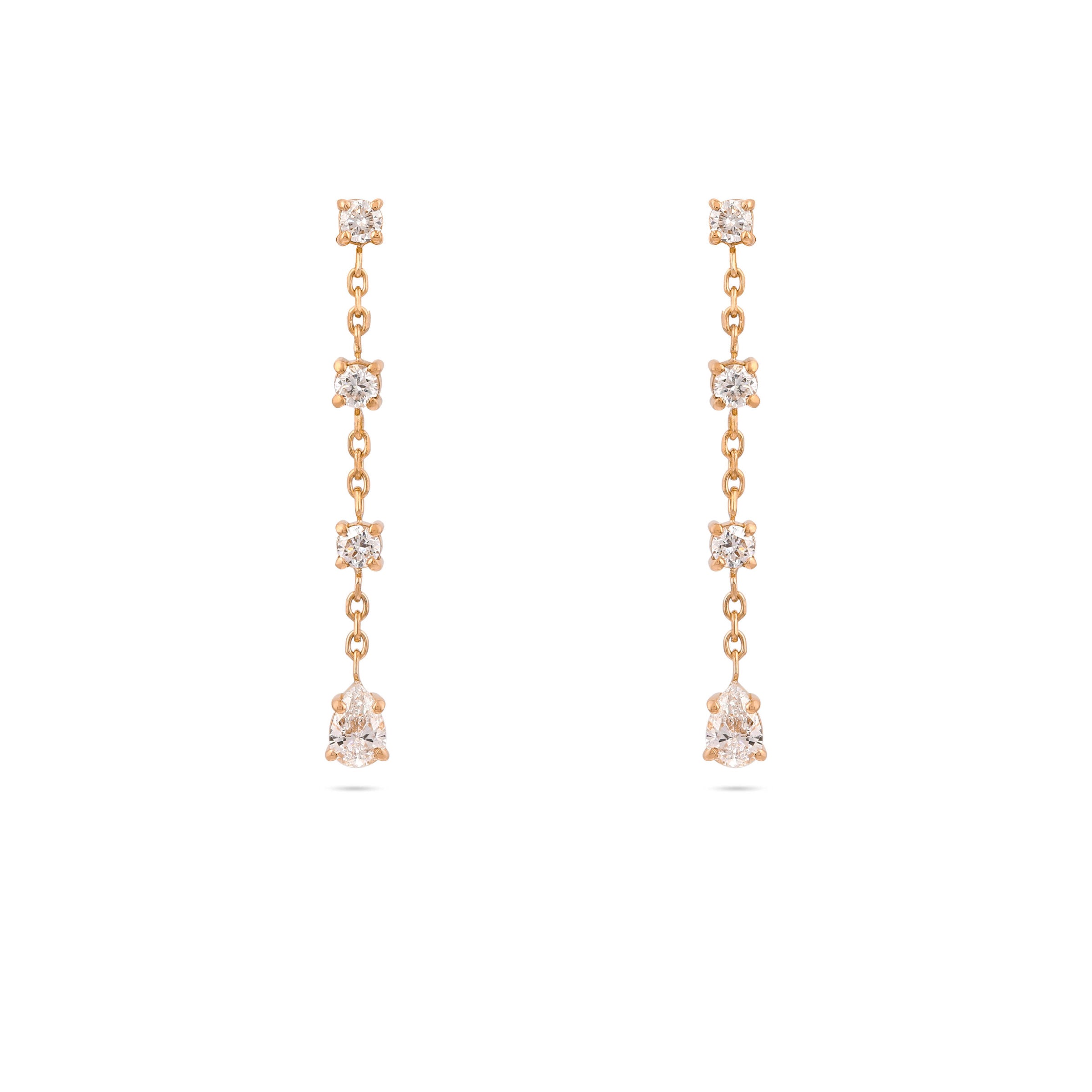 Gaia Diamond Drop Earrings