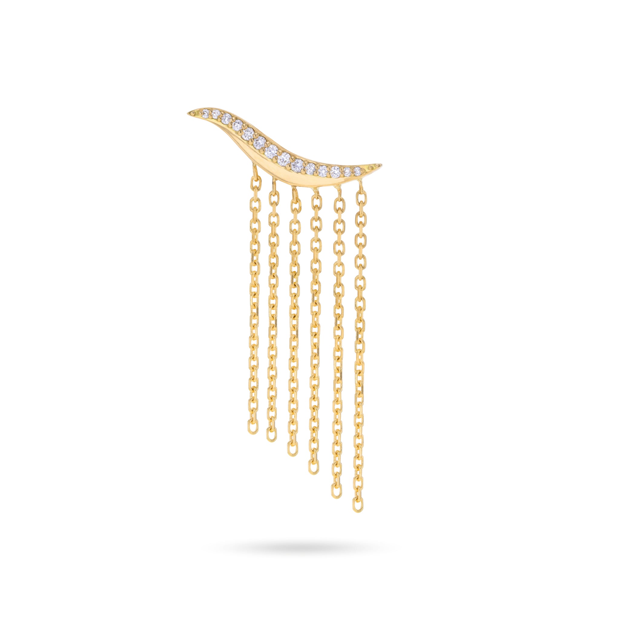 Rhea Waterfall Diamond Ear Climber